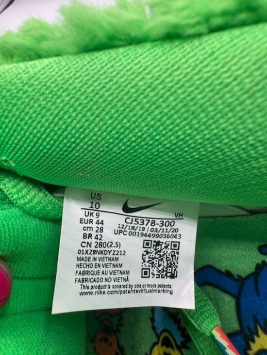 Nike SB Dunk Low Grateful Dead Bears Green CJ5378-300 Men\'s 10 main image 7